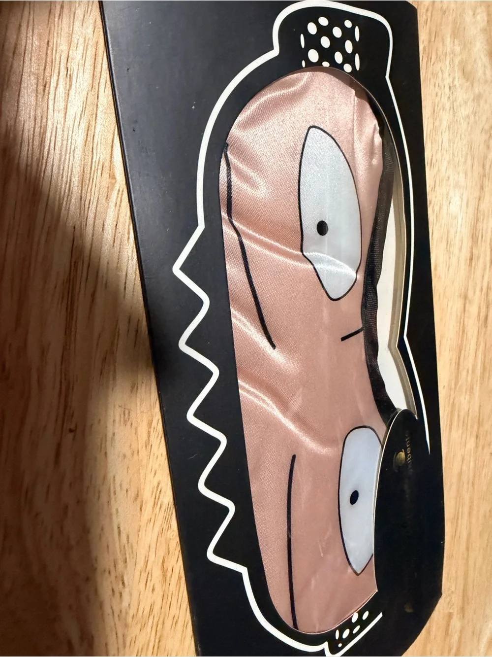 Men's Pink Cartoon Eye Face Mask - Unbranded